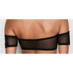 Victoria's Secret Victoria Secret Bralette Black Lace Off Shoulder Cap Sleeve Wire Free Bra Xsmall Photo 7