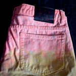 Unif Pastel Tie Dye Jean Shorts Distressed Denim 2010s Cut Offs Festival Rave Photo 6