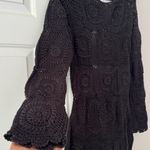 Anthropologie Bohemian Crochet Knit Midi Dress, Size S Photo 6