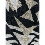 INC International Concepts Southwestern Boho Fringe Cream Cover Cardigan Size M Black Size M Photo 3