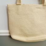 Denim & Co. Natural Straw Vacation Travel Summer Lined Beach Bag with Zipper Photo 1