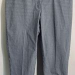 Talbots NEW Gingham Chatham Ankle Pant Black White size 16W Photo 0