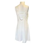 INC White lace bodice chiffon chemise nightgown INTERNATIONAL CONCEPTS L…​ Size L Photo 8