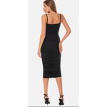 NWT OW Collection EZRA Midi Dress in Black Caviar Sz XS‎ $150 Photo 3