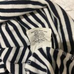 J.Crew  Black and White Striped Crew Neck Short Sleeve 100% Cotton Tee Top Small Photo 2