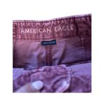 American Eagle Corduroy Mini Skirt Womens 00 Bugandy Super Stretch Pink Size 2 Photo 2