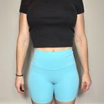 Lululemon Baby Blue Spandex Shorts Size 6 Photo 0