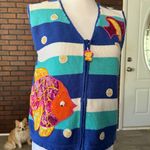 Belle Pointe Belle Point Fish Sweater Vest Photo 0