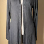 Vince Camuto NWT!  Rib Knit Open Front Cardigan In Darkshadow Gray Small Photo 0