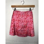 Princess Polly NEW Quinny Mini Skirt Pink Red Cheetah Mini Skirt US 0 Photo 2