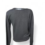 Amanda Smith Black Silk Bow Beaded Sequin Festive Sweater Glam Size Large Petite Photo 2