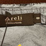 Areli Collection Herms Metallic NWT Satin Cornflower Blue Zipper On Side… Size 8 Photo 8