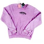 Balanced Motion Tie Dye Sweatshirt Pink Embroidered New York Champs Graphic Top Size M Photo 0