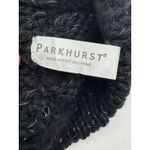 Parkhurst Knit Beanie Hat Black Angora Blend Sparkle Accents Winter Warm Photo 3