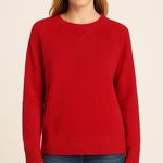 NWT AE77 Cashmere Crew Neck Sweater Red Size Large Minimalist Classic Preppy Photo 0