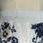 Source Unknown Made in Italy White Eyelet Floral Tiered Midi Skirt Elastic Waist (1118) Photo 4