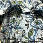 Tiare Hawaii Off Shoulder Floral Blue Smocked Crop Top O/S Photo 5