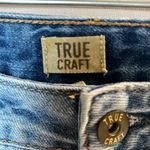 True Craft Denim Jean Skirt Distressed Western Rodeo Womens 5  Photo 4