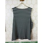 Boden Boxy Navy and Gray Striped Sleeveless Tank Top Photo 1