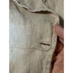 Viola Borghi Jacket Womens Medium 100% Linen Neutral Color Casual Fit Lagenlook Tan Photo 5