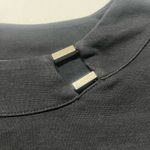 Rafaella Women’s  Boat Neck Black Cotton Knit Basic Solid 3/4 Sleeves Shirt L Photo 1