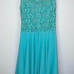 Handmade Mint Green Blue Lace Chiffon Short Mini A Photo 14