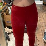 Andrew Marc Red Suede Pants Photo 2