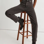 Madewell  Perfect Vintage Jeans Charcoal Gray Black Lunar Wash Denim Size 27 (4) Photo 0