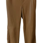 Elie Tahari Women’s Vegan Leather Straight Leg Pants Desert Brown BUTTERY SOFT Photo 0
