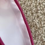 Clinique Lulu dK for  Floral Small Pouch Zipper Bag Flowers Pink Red White EUC Photo 9