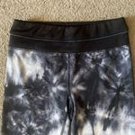 Danskin  black and white tyedye capris cropped leggings size xsmall with strings Photo 1