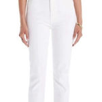 MOTHER High Waisted Rider Ankle White Jeans Size 27 Photo 0