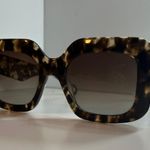 DIFF eyewear Giada Rectangle Espresso Tortoise Sunglasses Photo 8
