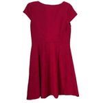 Enfocus Studio EN FOCUS STUDIO Red Texture Mini Dress Size 12 Photo 3