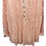 Roz & Ali Roz & Ali Mesh Dot Print Popover Blouse Top Orange Size 1X Feminine Romantic Photo 7