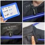 Rag and Bone  Women’s Size 0 Black Shift Dress Leather Cap Sleeves Minimalist USA Photo 4