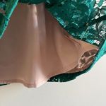 J.Crew Lace Green Nude Lined Midi Pleated Skirt W Photo 1