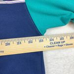 Vintage Gina Peters Womens Pullover Sweatshirt Size L Blue Navy Teal Retro 90s Size L Photo 4