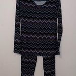 Spyder  Cozy Chevron Printed Sleep Set with Pull On Pants Size Large Photo 0