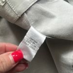 Anne Klein  gray leather front snap slit a line size 14 Pencil Skirt Knee-Length Photo 4