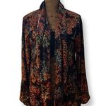 Molly Bracken Vintage  Floral Print Cocoon Cardigan Women Size Medium Photo 2