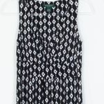 Ralph Lauren Lauren Womens Sleeveless Geometric Maxi Dress Size 4 Travel Office Photo 1