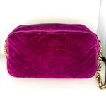 Gucci GG Velvet Marmont Camera Bag, Fuchsia Photo 1