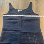 Eileen Fisher  Evening Blue Handkerchief Linen Sequin Front Women’s Size Small Photo 4