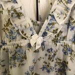 NWT Rumored Secret Garden Floral Boho Ruffle Tiered Babydoll Mini Dress Size M Blue Size M Photo 5