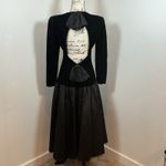 Vtg Gunne Sax by Jessica Black Velvet Gown –Sweetheart Neckline, Bow Back Sz 11 Photo 1