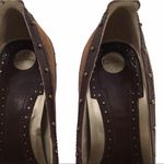 Sam Edelman  Brown Suede and Snakeskin Leather studded Shoes Photo 2