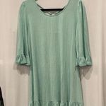 Andrée Andree by Unit mint green tunic dress ruffles lrg Photo 0
