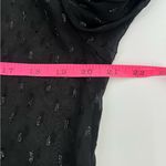 Theory  Silk Chiffon Metallic Stitching Scarf Shirt Dress Size 8 Photo 7