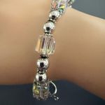 Sterling Silver Aurora Borealis Crystal Bracelet Photo 3